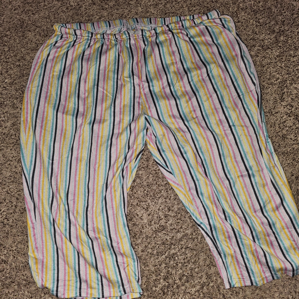 Colorful Striped Pajama Pants